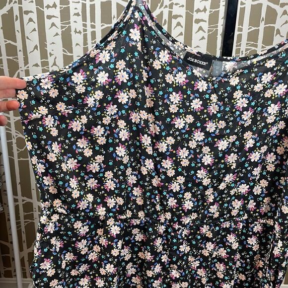 Joe Boxer boho black floral print romper with pockets 3X NWT - Picture 4 of 15